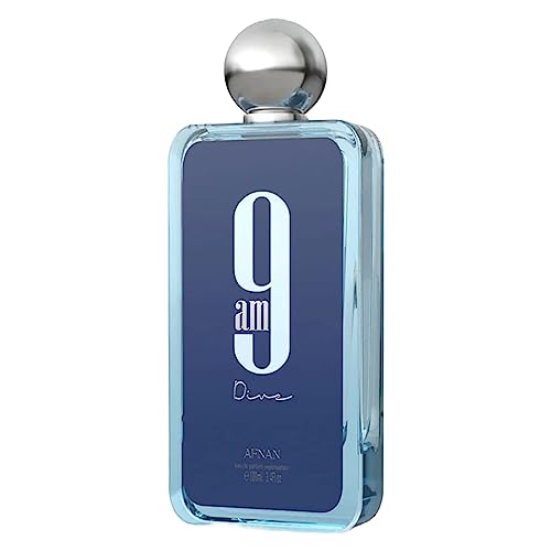 Afnan 9 AM Dive Unisex Eau de Parfum Spray, 3.4 oz (100 ml)