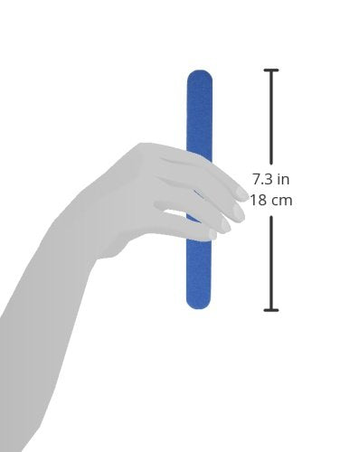 ForPro Professional Blue Mylar Foam Nail Files, Double-Sided 120/240 Grit, 50 Count