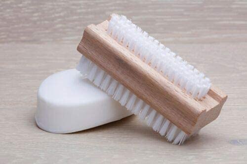 Lava Pumice Bar Soap, 4 Bars with Wooden Nail Brush, 5.75 oz Each