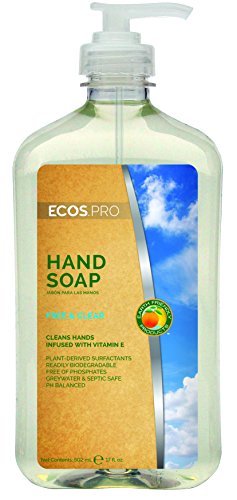 ECOS PRO Hand Soap, Unscented Plant-Powered Formula, 17 Fl Oz, 6-Pack
