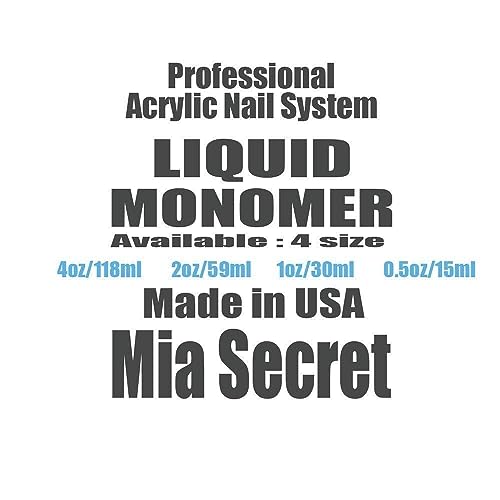 MIA SECRET Liquid Monomer and Clear Acrylic Powder Nail Art System