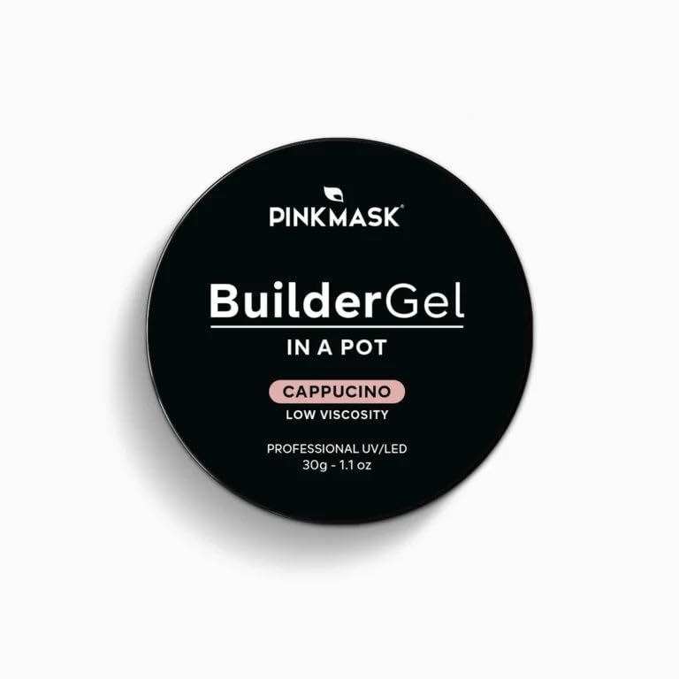 PINK MASK Builder Gel in a Pot 30g for Nail Extensions and Strengthening