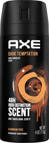 AXE Dark Temptation Body Spray Deodorant for Men, 4 oz, 6-Pack