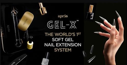 Aprés Extend Gel Gold Bottle Soft Gel Adhesive for Gel-X Tips, 15mL 2-Pack