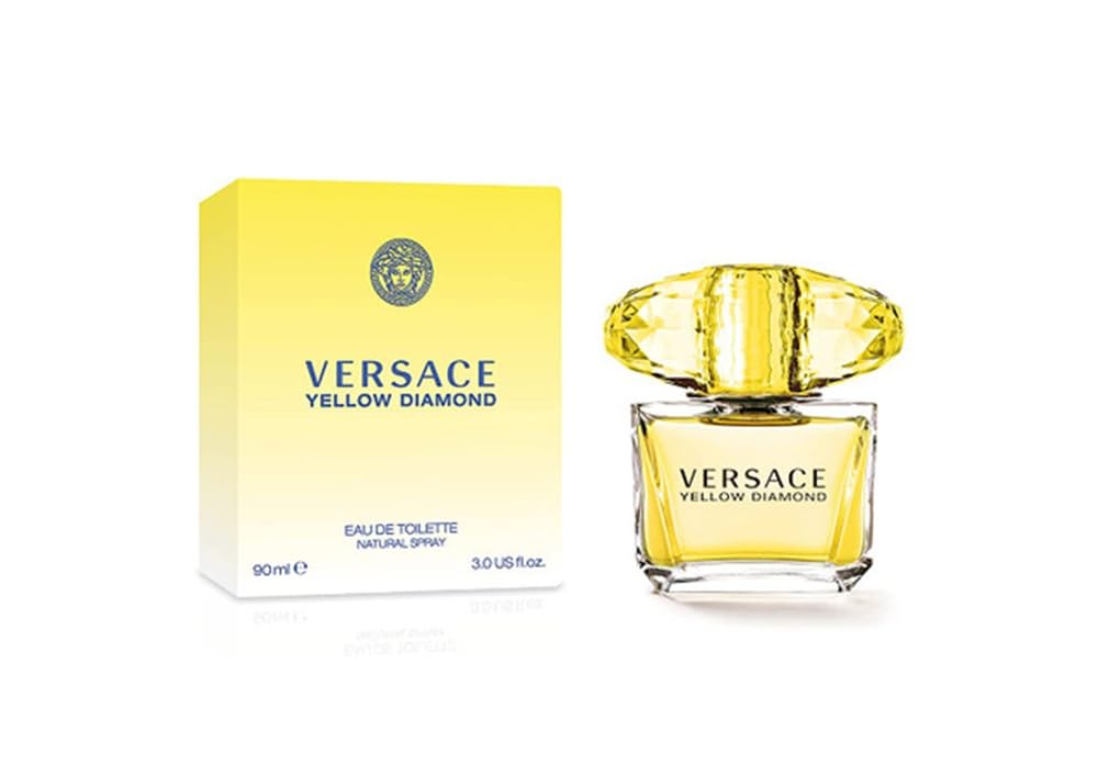 Versace Yellow Diamond Eau de Toilette Spray for Women, 3 oz