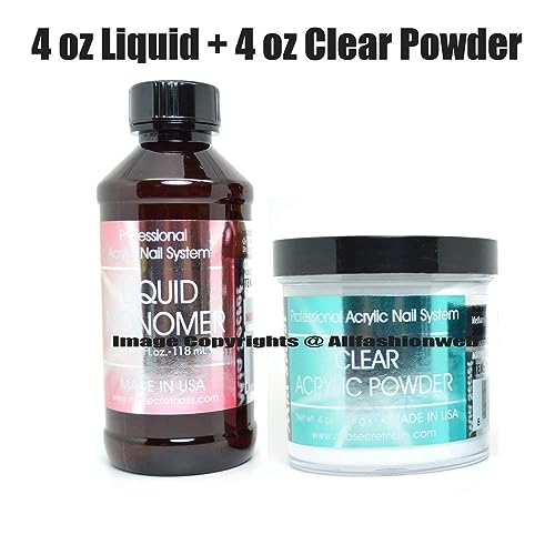 MIA SECRET Liquid Monomer and Clear Acrylic Powder Nail Art System