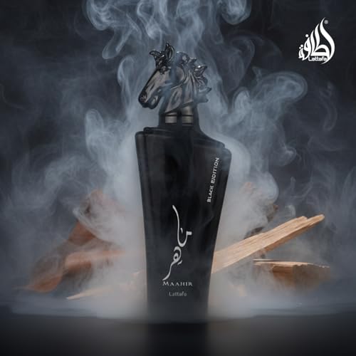 Lattafa Maahir Black Edition Unisex Eau de Parfum Spray 3.4 Fl Oz