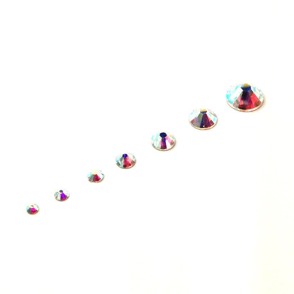 Swarovski 2088 XIRIUS Crystal AB Mixed Flatback Rhinestones, No-Hotfix