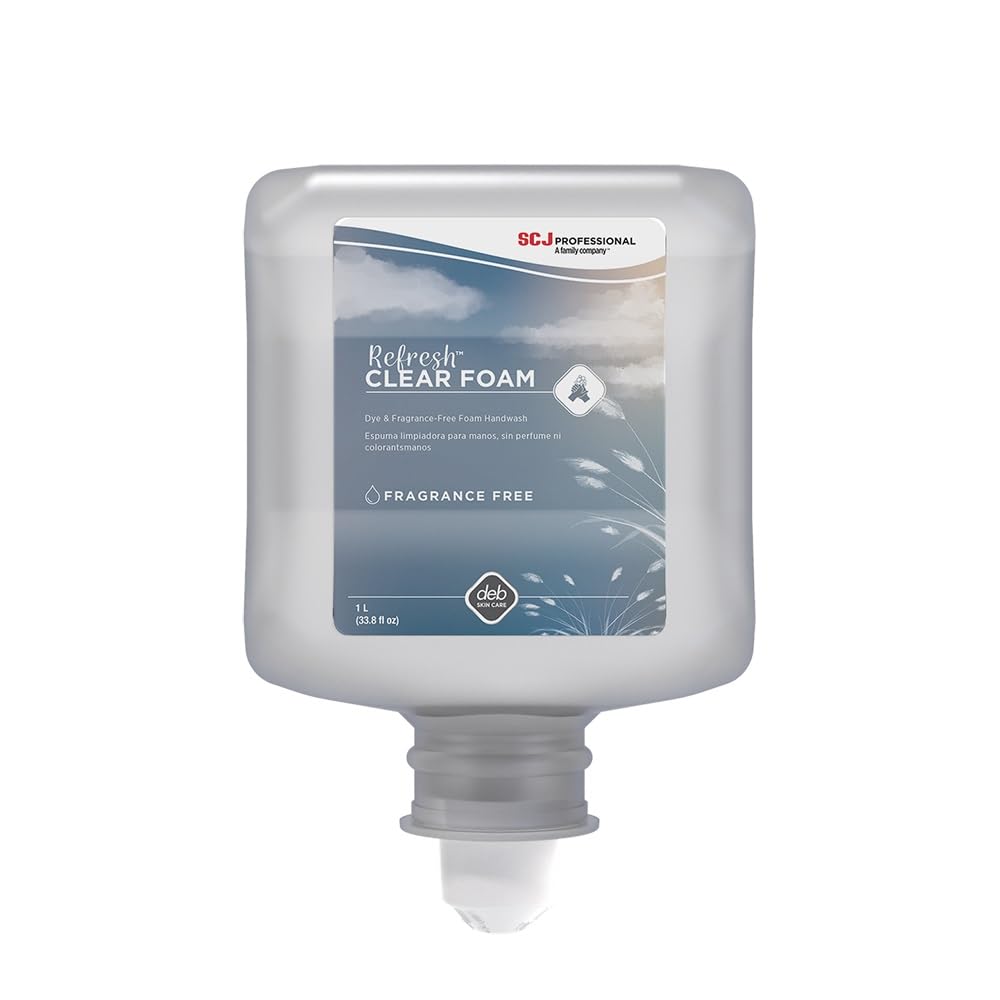 SC Johnson Professional REFRESH CLEAR Foam Hand Soap Cartridges, 1 L, 6 Pack