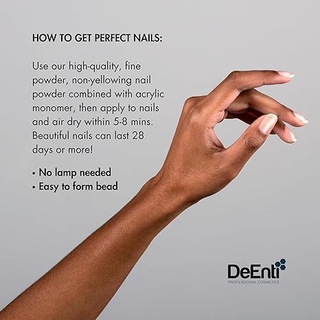 DeEnti Acrylic Nail Shimmer Powder - Professional Nail Acrylic
