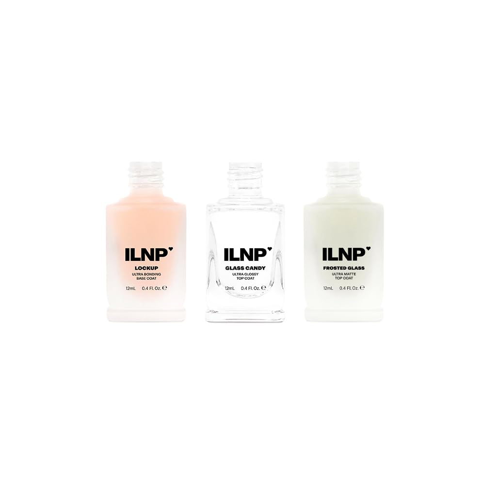 ILNP Essentials Bundle Base & Top Coat Nail Polish Trio