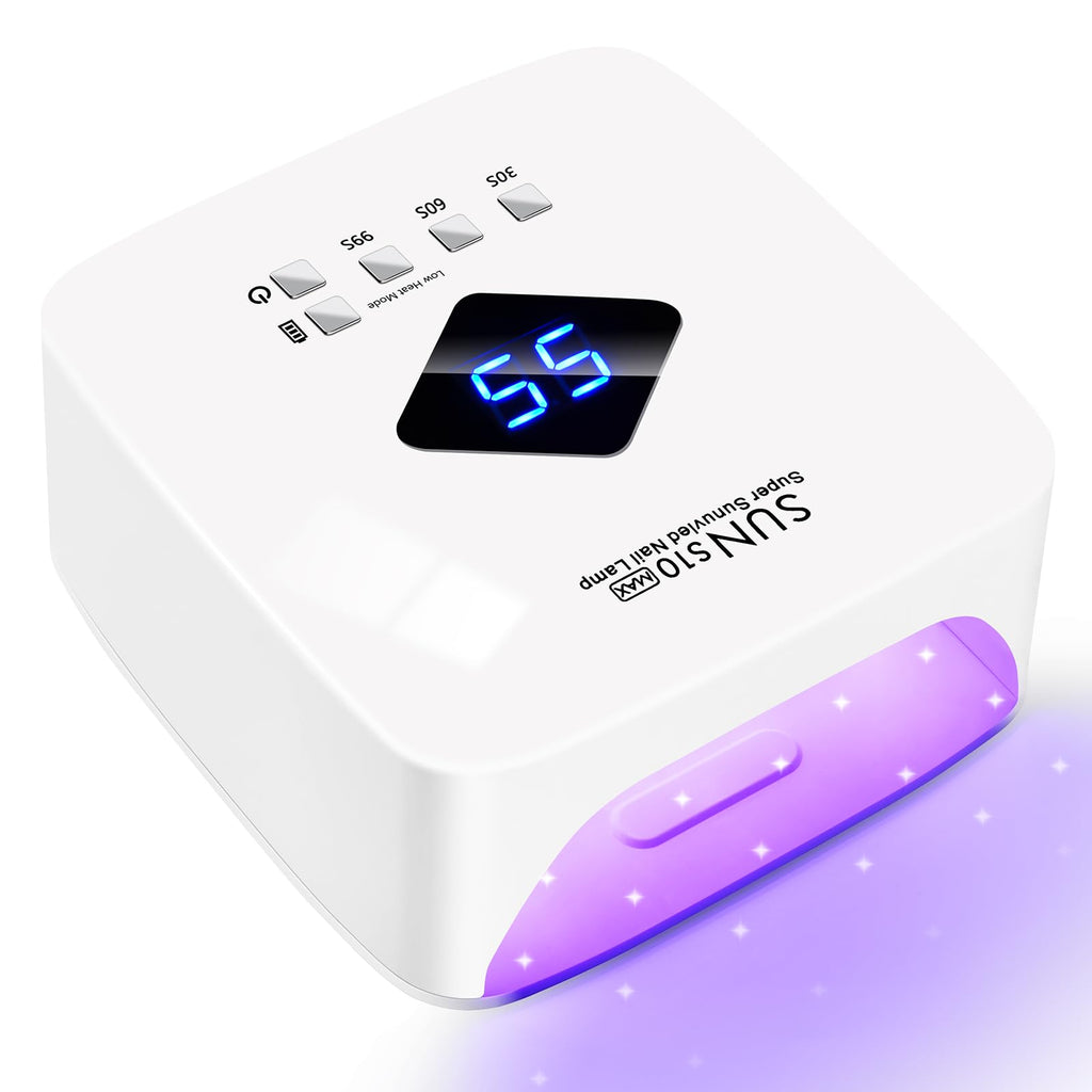 LKE Cordless Rechargeable UV LED Nail Lamp, 86W Gel Nail Dryer