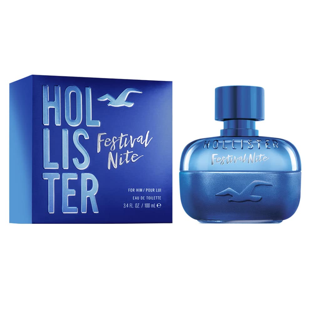 Hollister Festival Nite Men Eau de Toilette Spray 3.4 oz