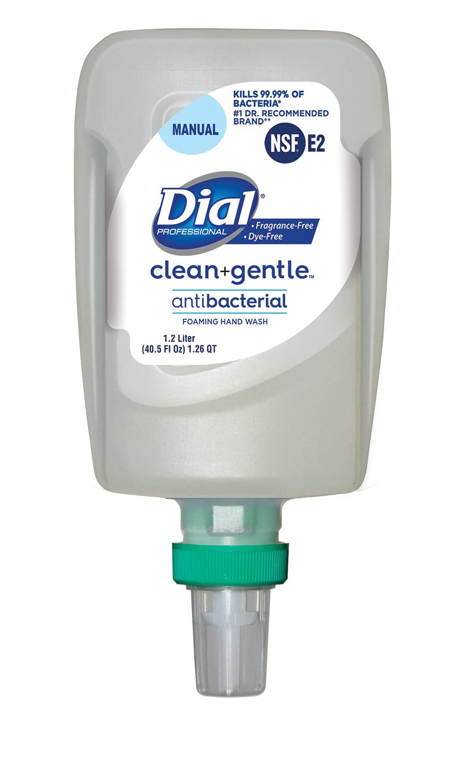 Dial Clean + Gentle Antibacterial Foaming Hand Wash Refill, Fragrance-Free