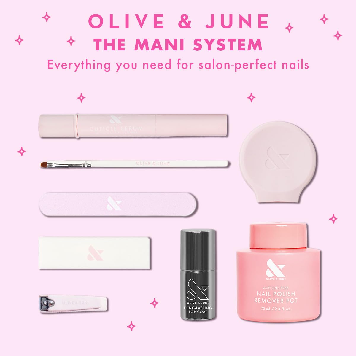 Olive & June Gel Nail Polish - HEMA-Free, Long-Wear Glossy Finish