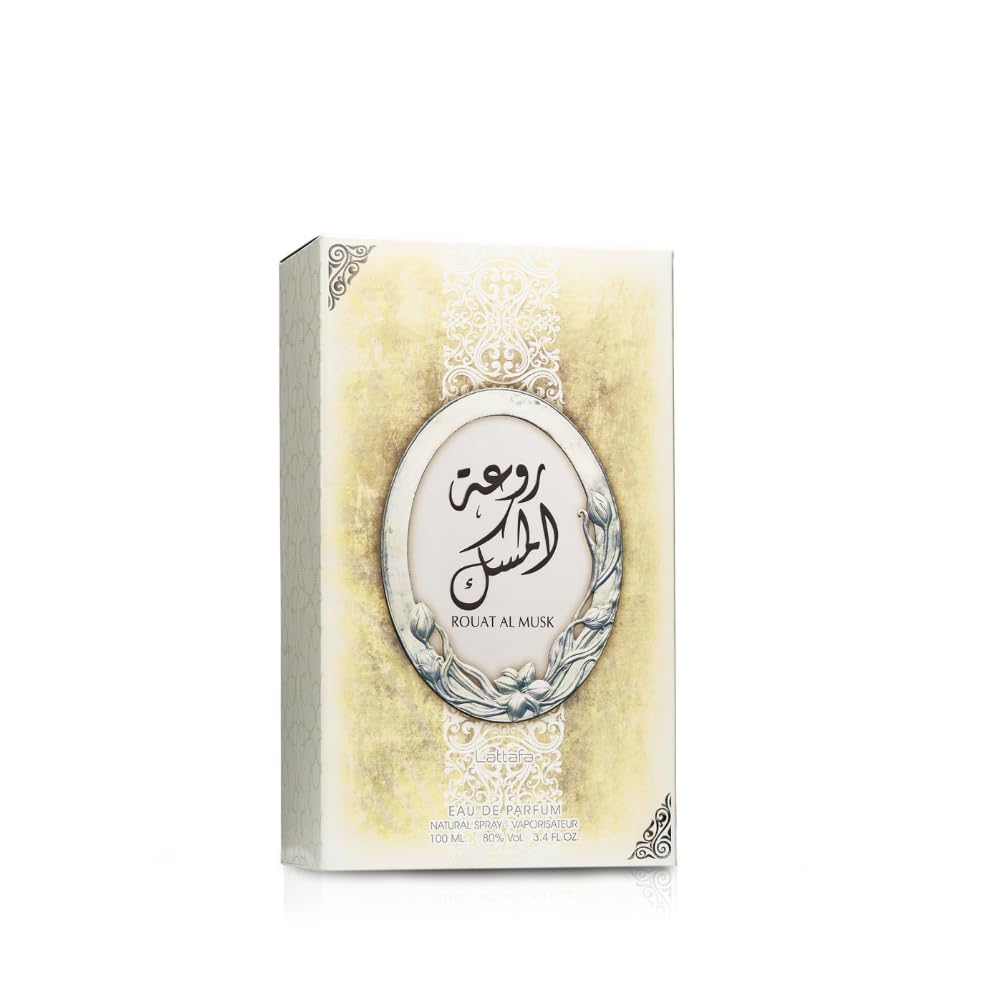 Lattafa Rouat Al Musk Unisex Eau de Parfum Spray, 3.4 fl oz