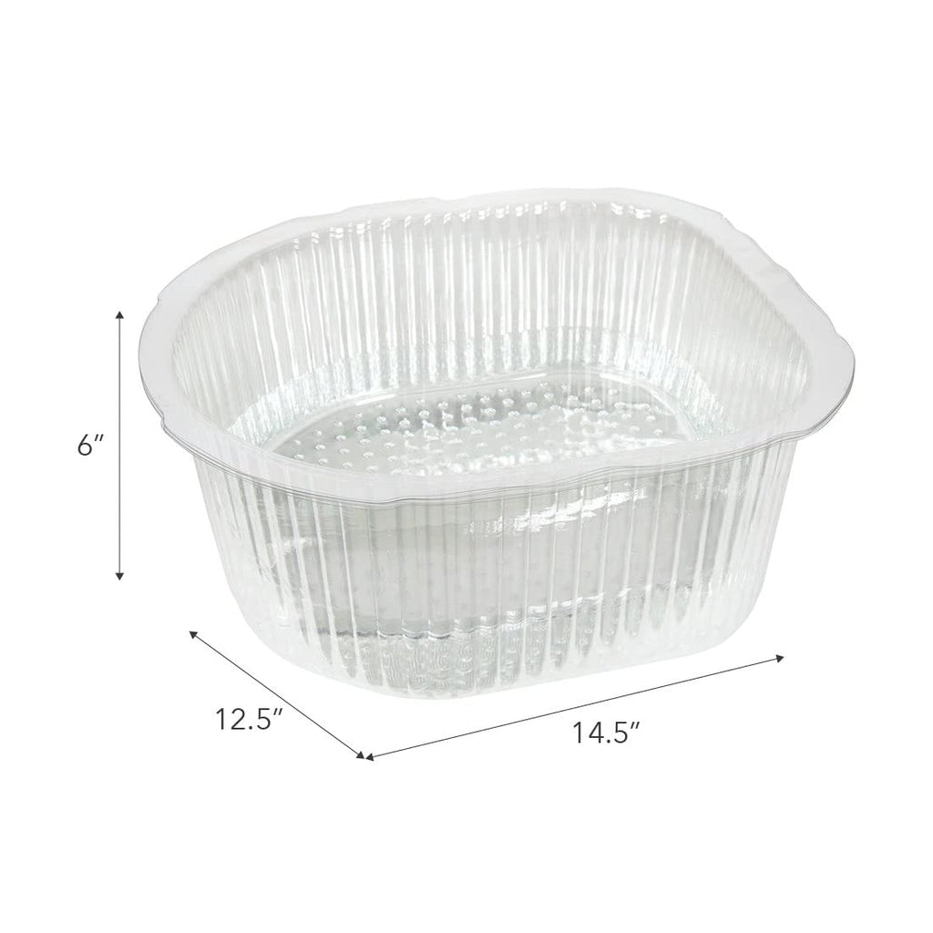 ForPro Universal Disposable Pedi Bath Liners, 50% Thicker Plastic