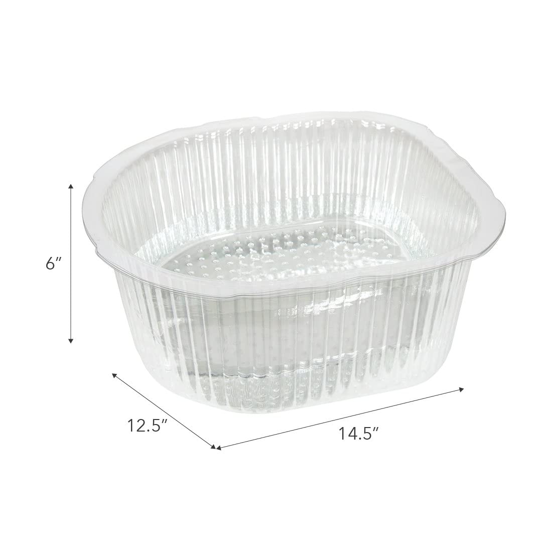 ForPro Universal Disposable Pedi Bath Liners, 50% Thicker Plastic
