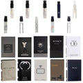 Men's Cologne Sampler Set with 10 Designer Fragrance Vials and Travel Pouch
