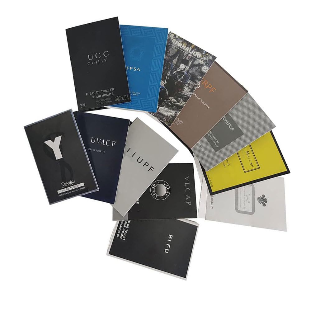Men's Designer Cologne Sample Set, 12 Fragrance Vials