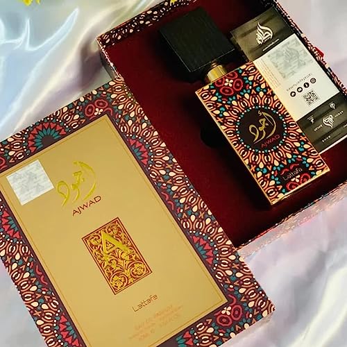 Lattafa Ajwad Eau de Parfum Spray Unisex Fruity Floral Fragrance