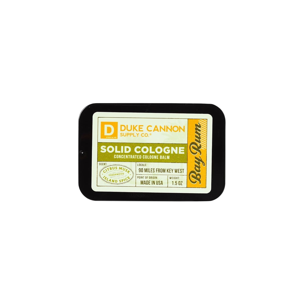Duke Cannon Bay Rum Solid Cologne Balm for Men, 1.5 oz