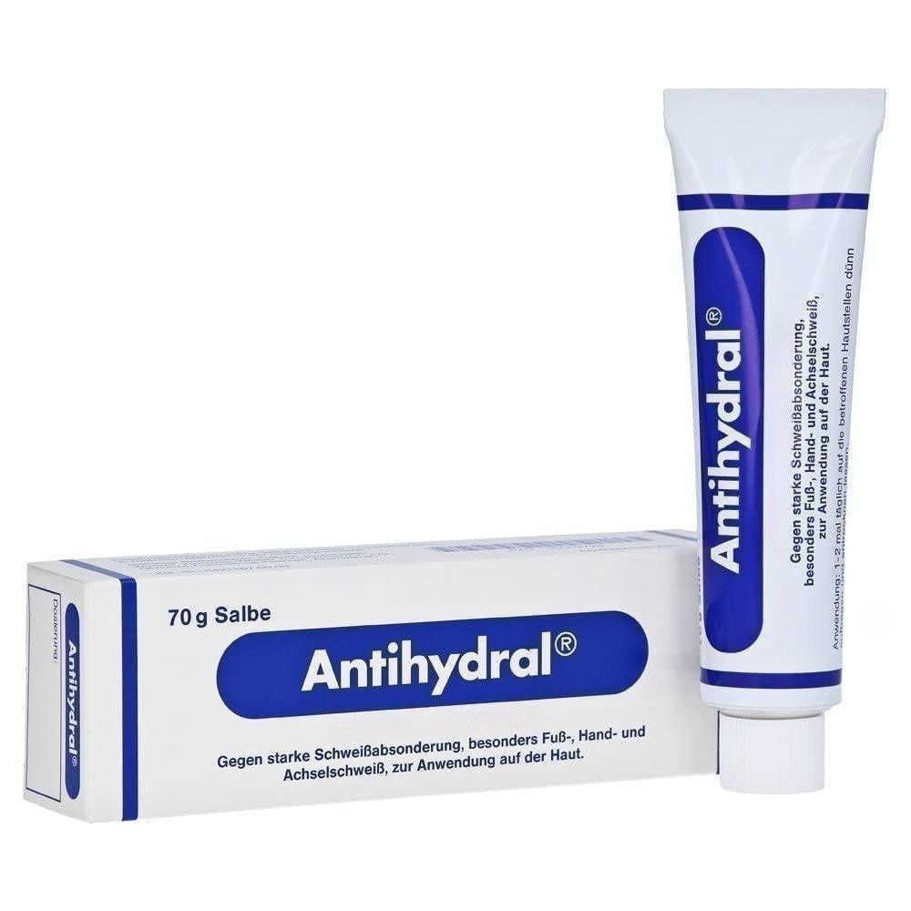 Antihydral Sweat-Inhibiting Cream 70 g for Hands, Feet and Armpits