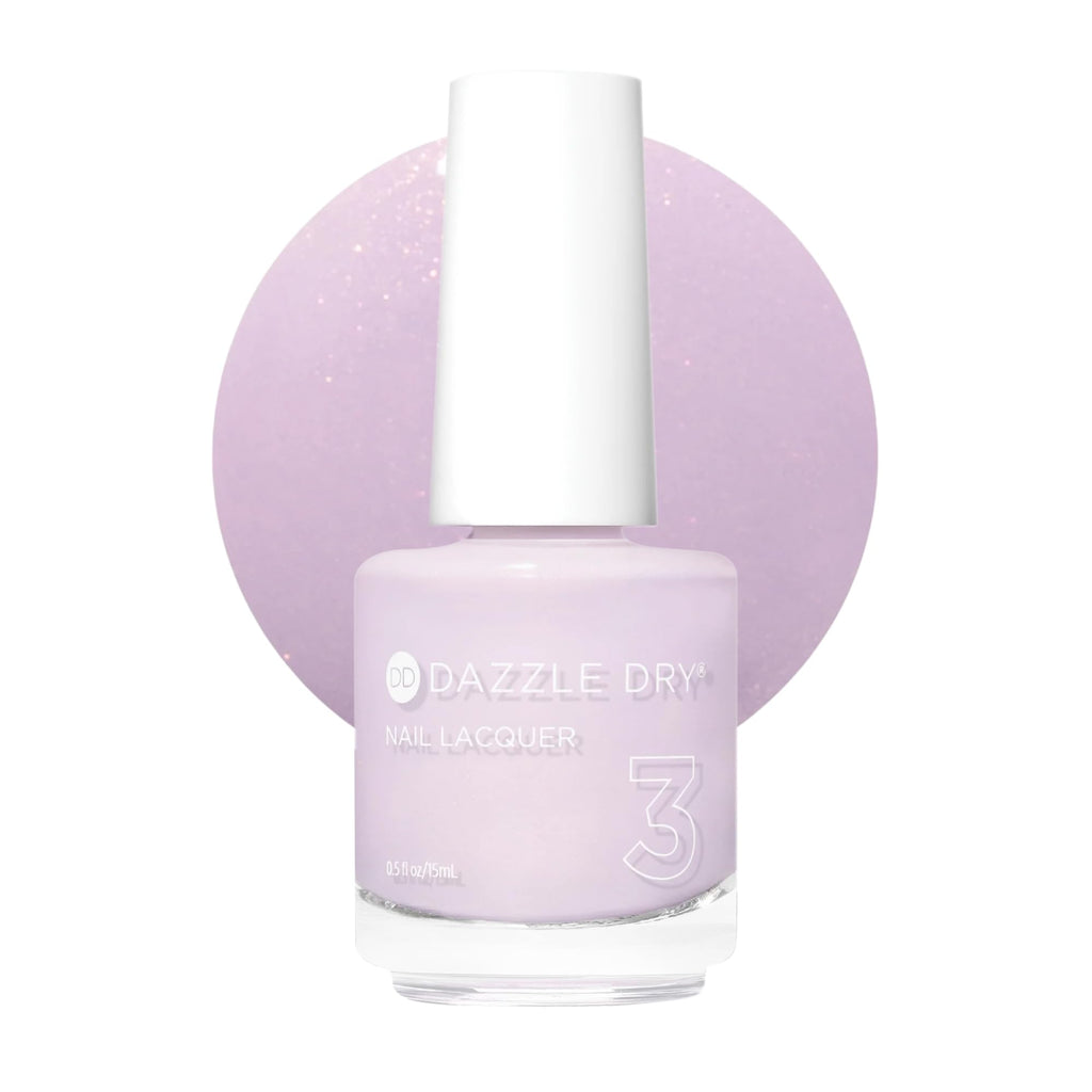 Dazzle Dry Nail Lacquer Step 3 – Lovely Lilac, Pale Purple Shimmer, 0.5 fl oz