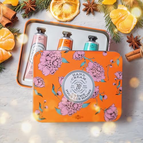 La Chatelaine Hand Cream Trio Tin with Organic Shea Butter