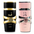 Lattafa Asad and Yara Unisex Eau de Parfum Gift Set, 2 Piece