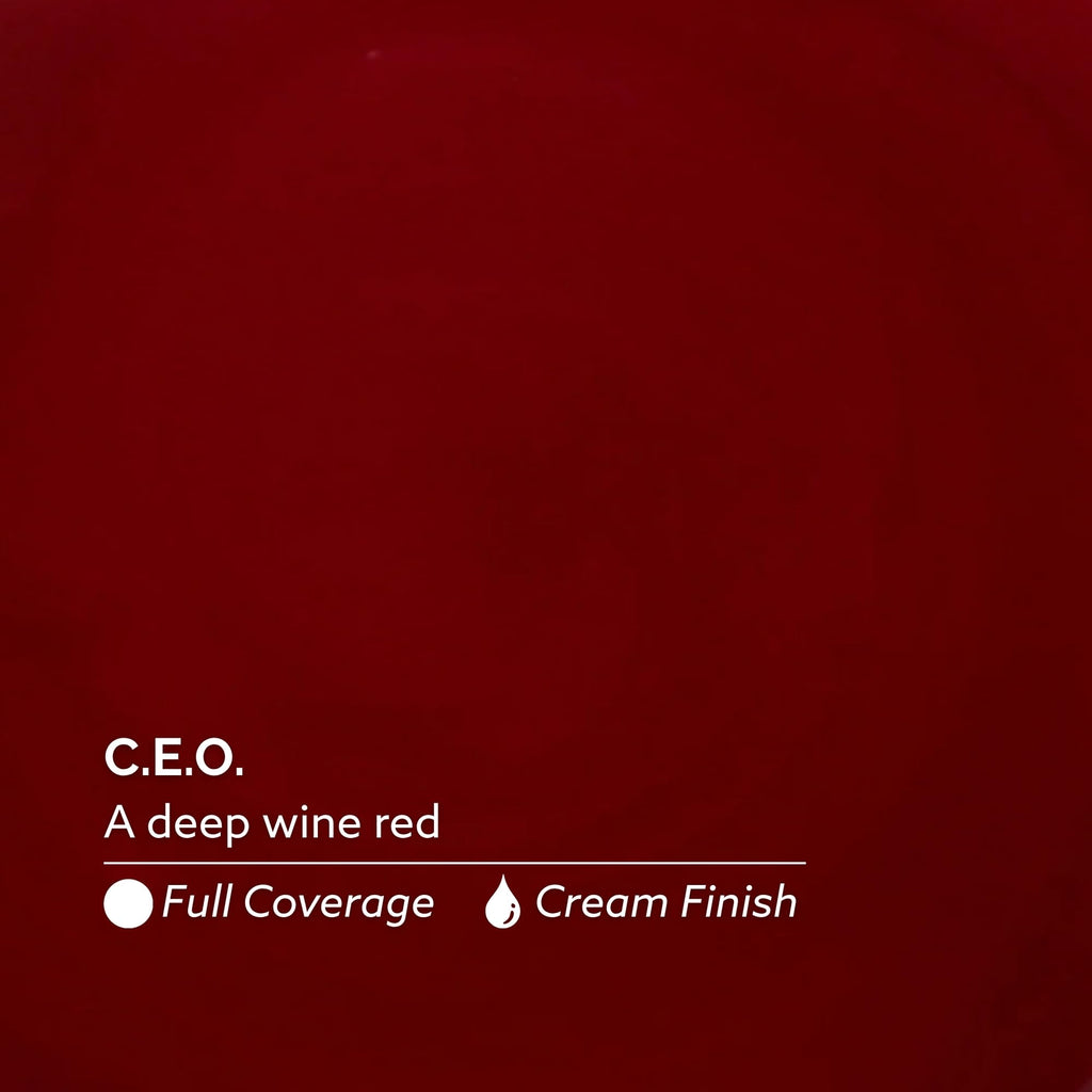 Dazzle Dry Nail Lacquer, Step 3 – C.E.O. Deep Wine Red, 0.5 fl oz