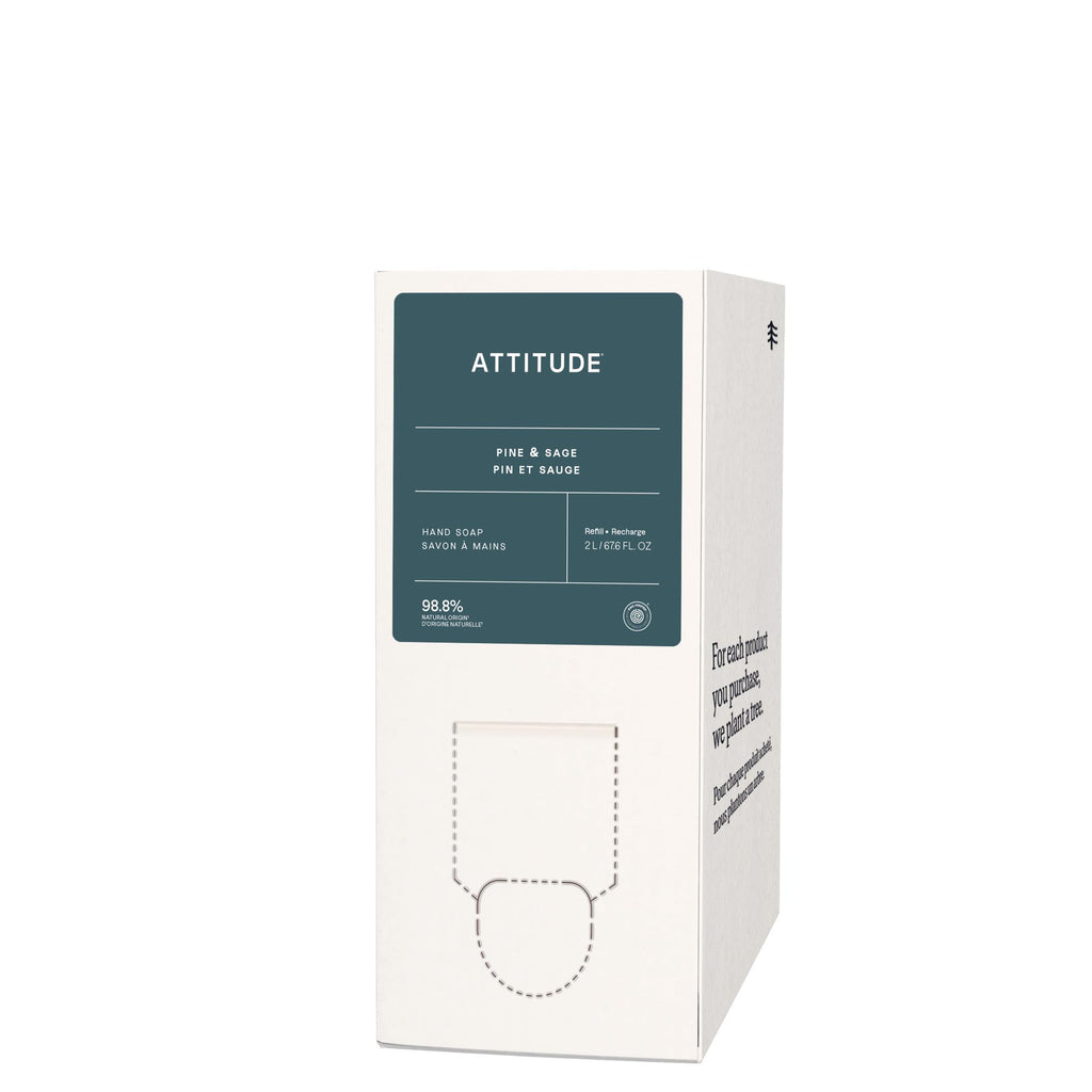 ATTITUDE Liquid Hand Soap Refill, EWG VERIFIED, Vegan