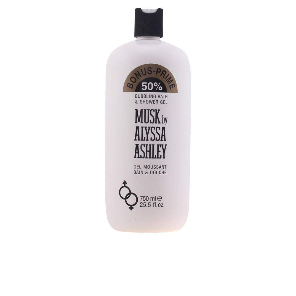 Alyssa Ashley Musk Bubbling Bath and Shower Gel Body Wash, 25.5 oz
