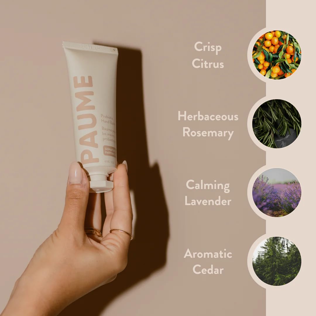 PAUME Probiotic Hand Balm, Fast-Absorbing Moisturizer for Dry Hands