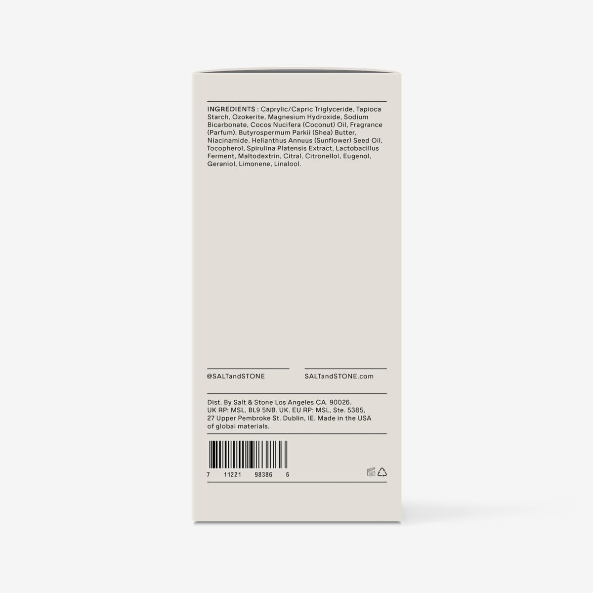 Salt & Stone Aluminum-Free Deodorant