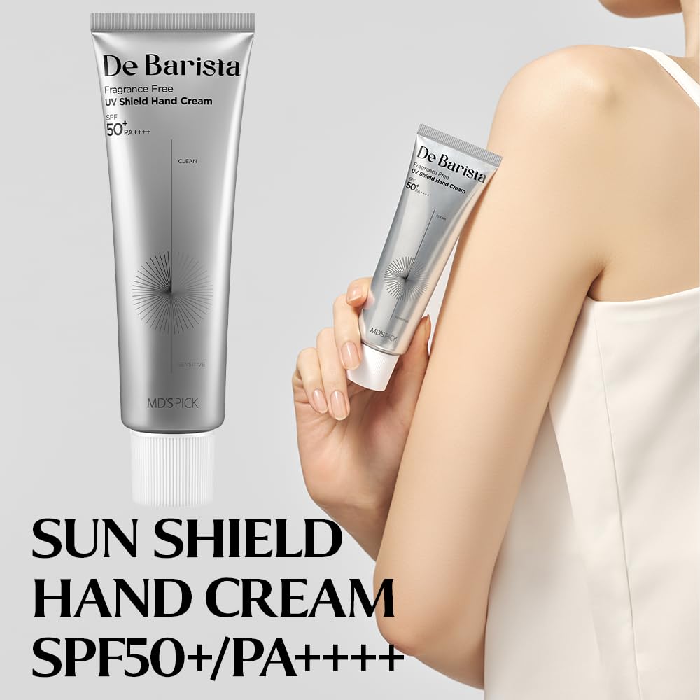 De Barista Hand Cream SPF50+ PA++++ Fragrance-Free Vegan Moisturizer