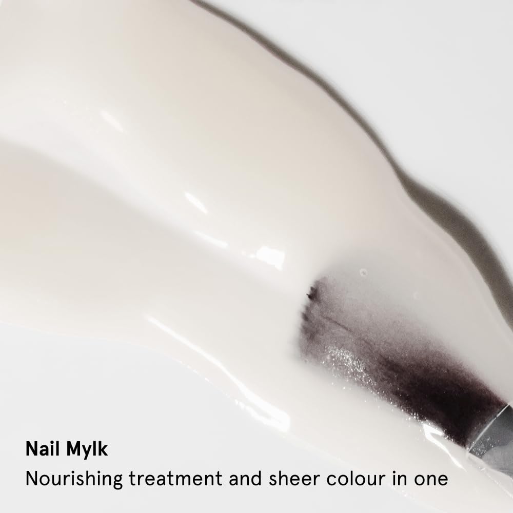 gitti Nail Mylk Plant-Based Nail Treatment & Color Polish, Milky White