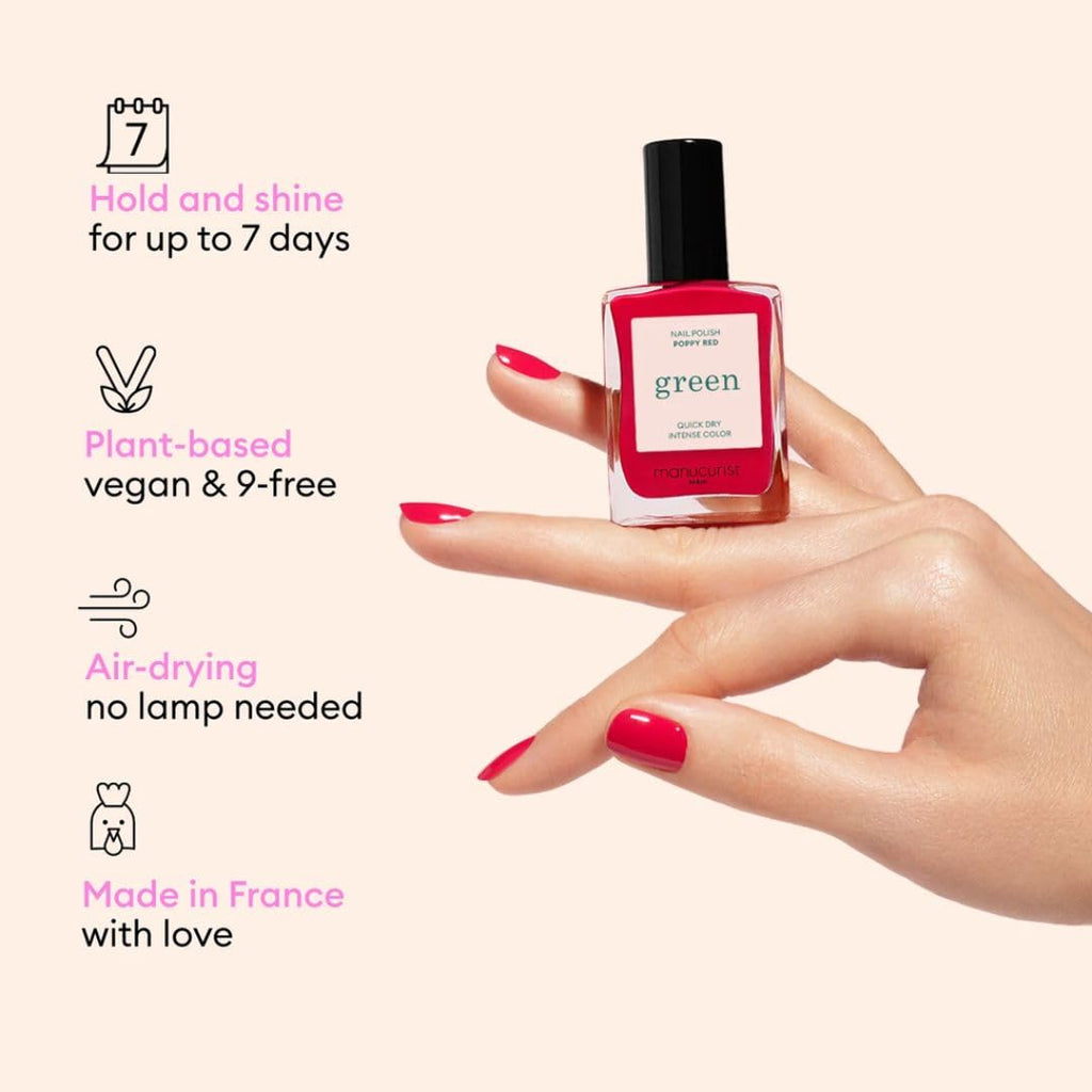 Manucurist Green System Poppy Red Nail Polish Manicure Kit