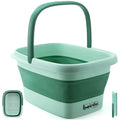 Collapsible Foot Bath Basin with Handles and Massage Acupoints