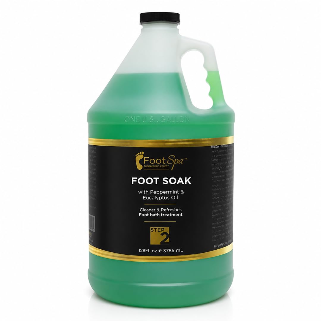 Foot Spa Foot Soak with Eucalyptus and Peppermint Oil, 128 Oz Gallon