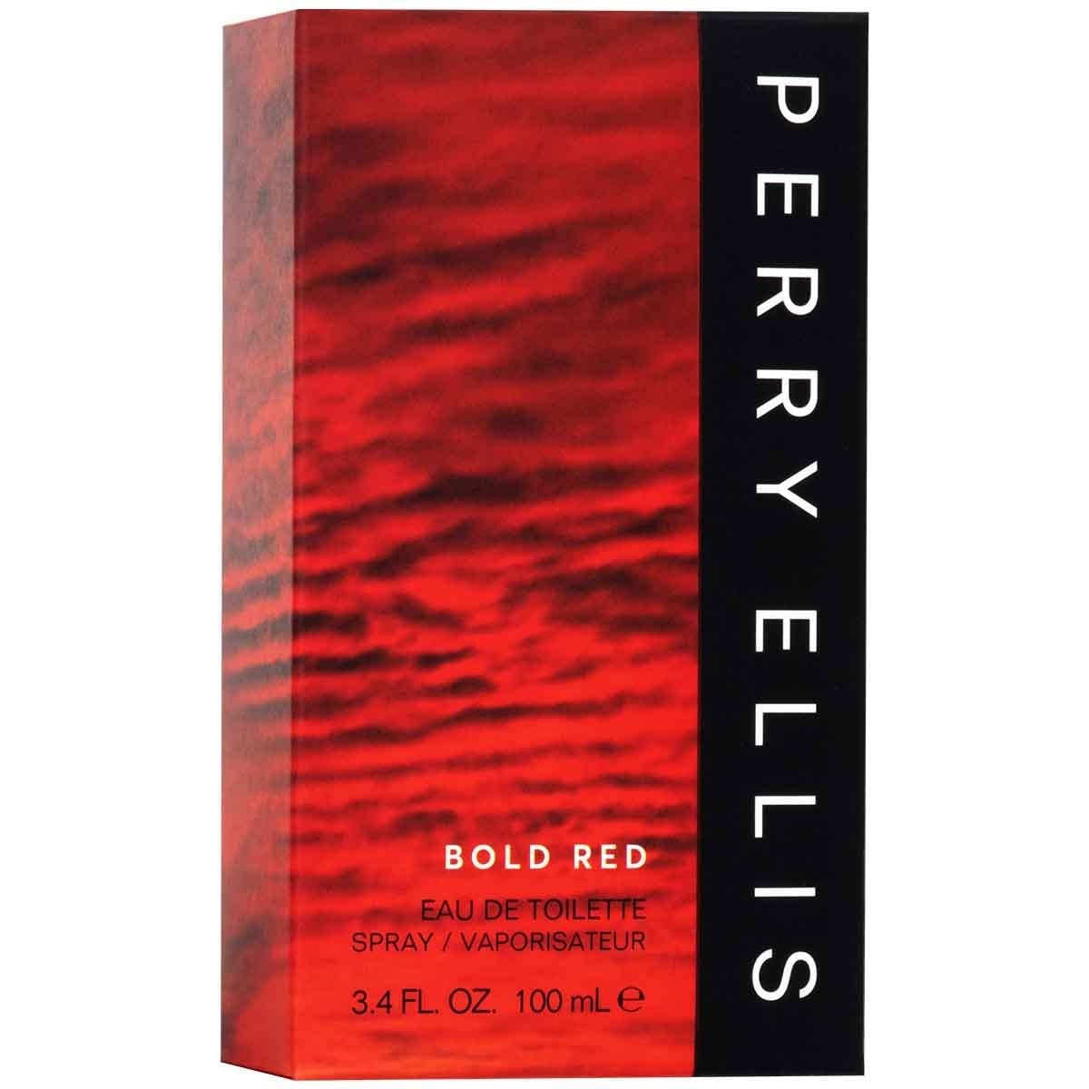 Perry Ellis Bold Red Men's Eau de Toilette Spray, Amber Spicy Fragrance