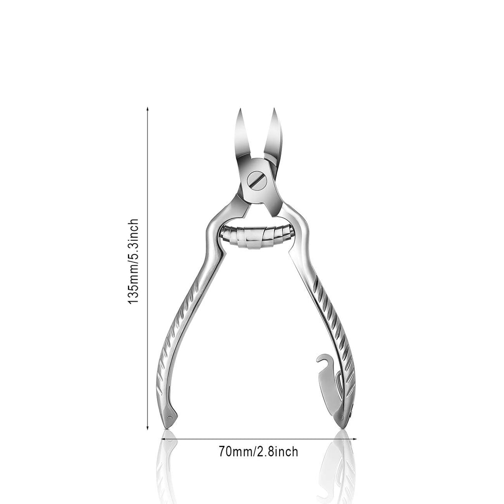 BEZOX Heavy-Duty Stainless Steel Toenail Clippers