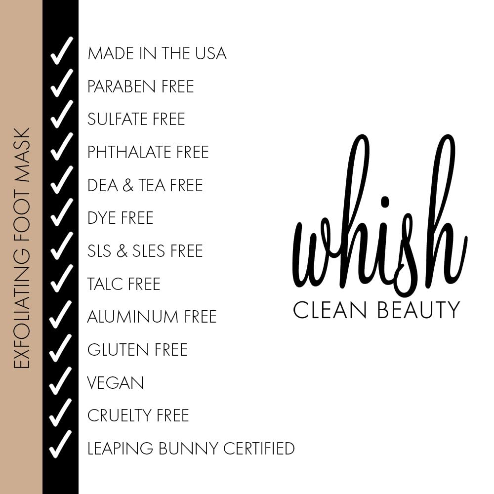 Whish Coconut Milk + Verbena Exfoliating Foot Mask