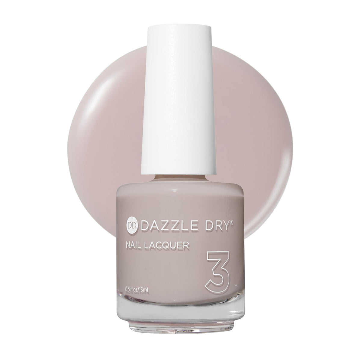 Dazzle Dry Nail Lacquer Step 3 – Chiffon Moment Warm Taupe Sheer Cream
