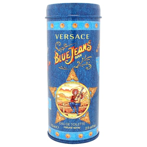 Blue Jeans by Gianni Versace for Men Eau de Toilette Spray, 2.5 oz