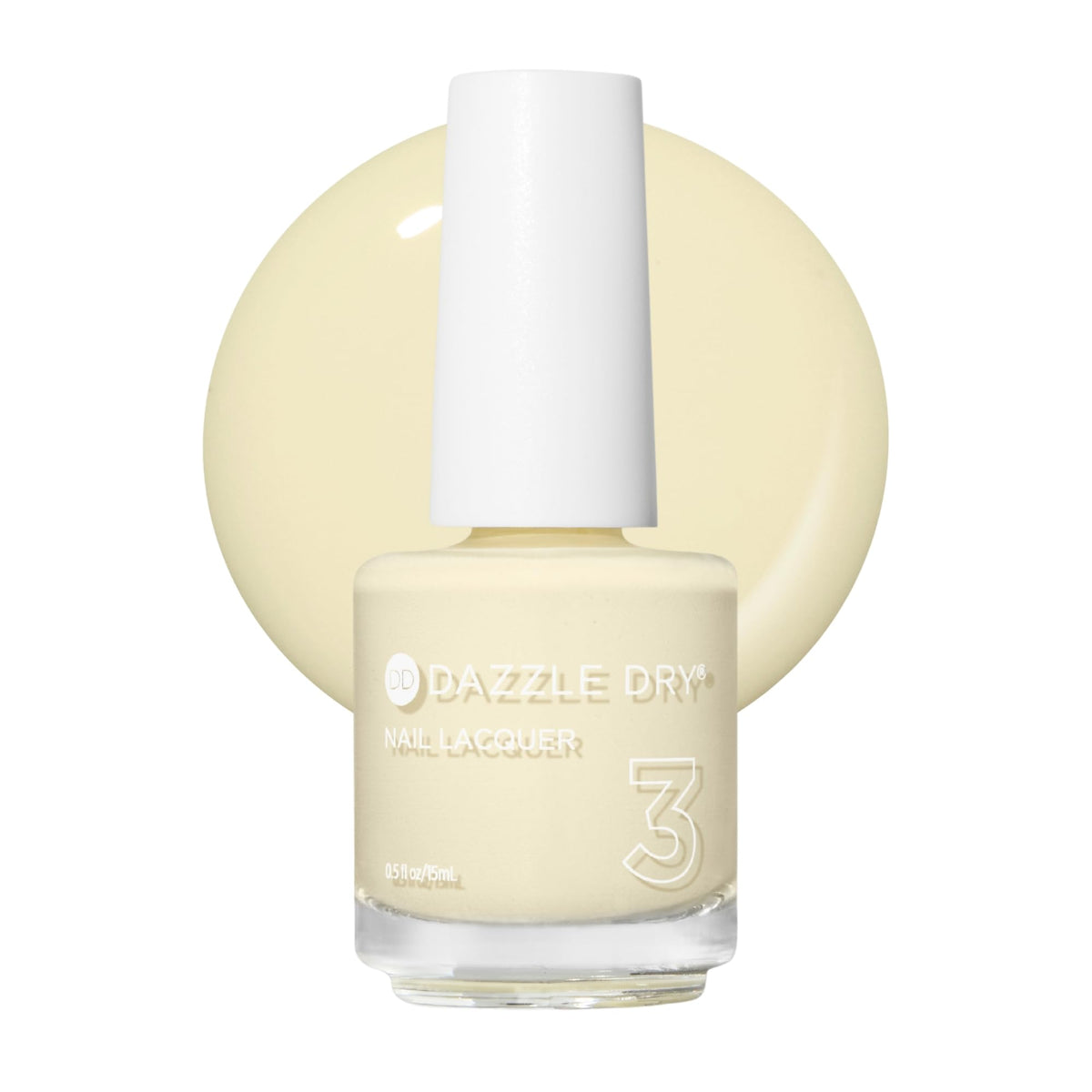 Dazzle Dry Nail Lacquer Step 3 – Sundress Pastel Yellow, 0.5 fl oz