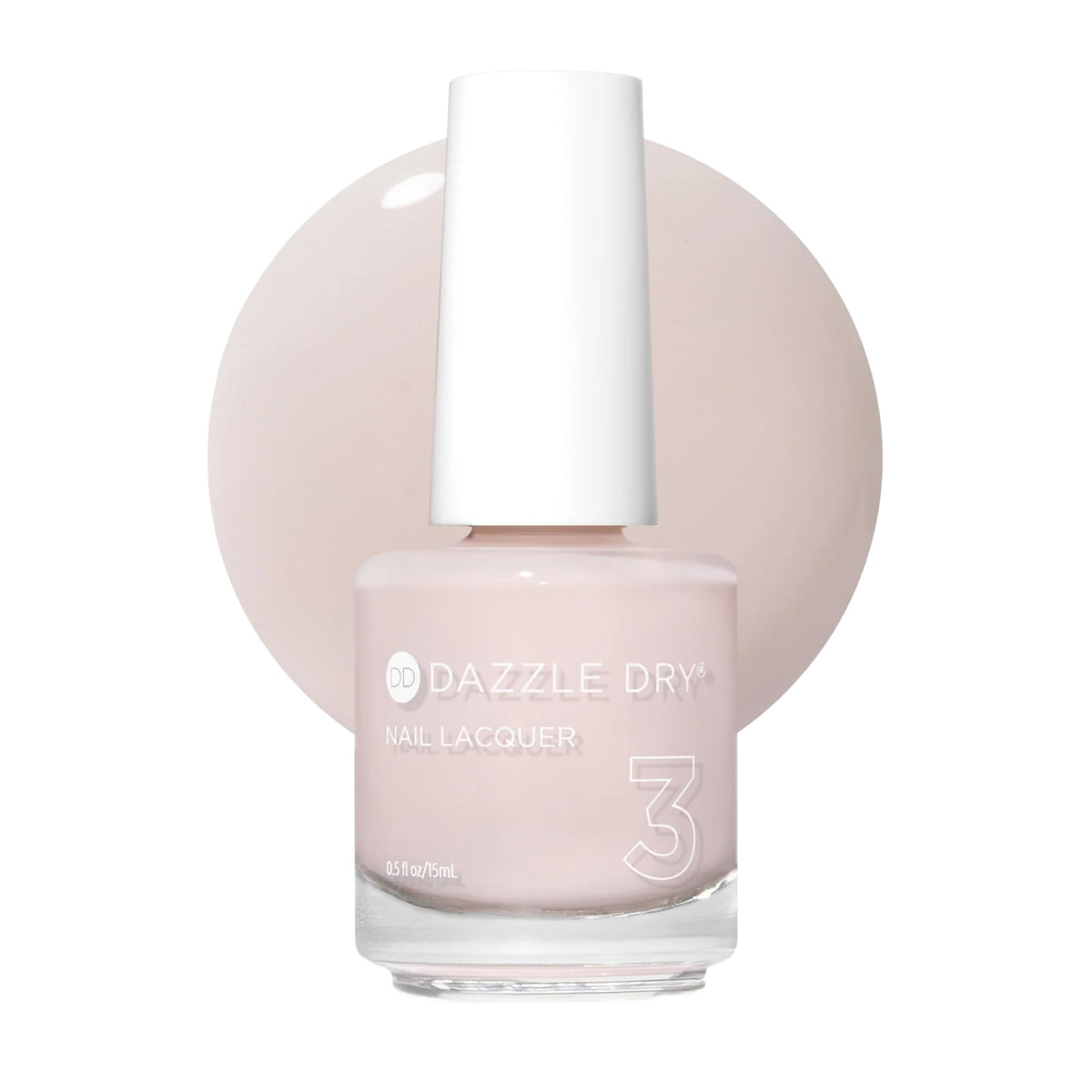 Dazzle Dry Nail Lacquer Step 3, Touch of Love, Pale Pink, 0.5 fl oz