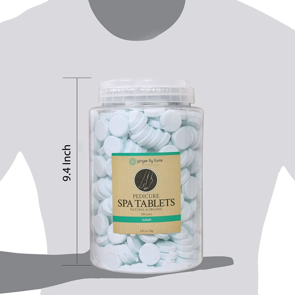 Ginger Lily Farms Botanicals Pedicure Spa Tablets, Ocean Scent