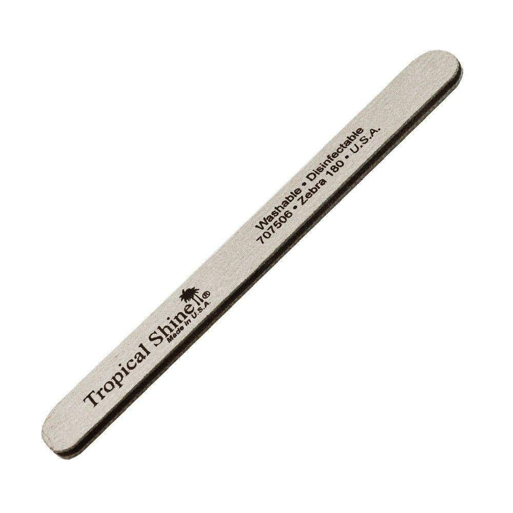 Tropical Shine Zebra Nail File 180/180 Grit