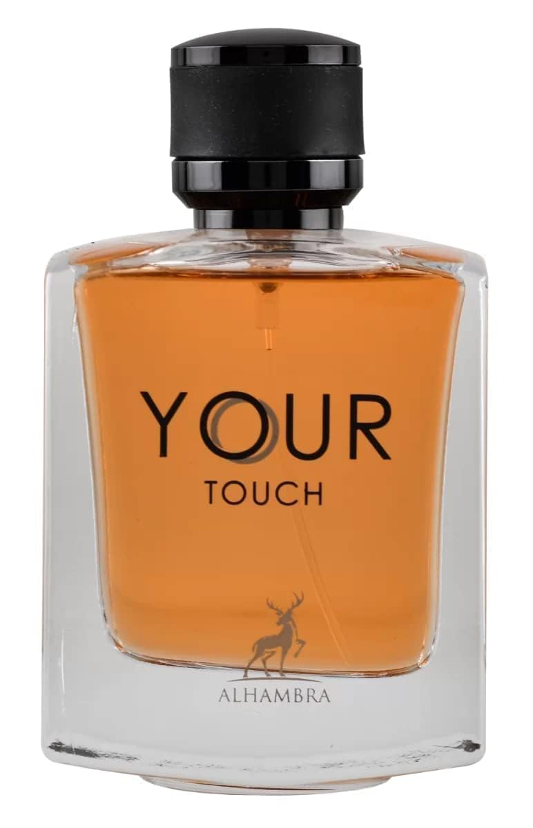 Maison Alhambra Your Touch Woody Floral Spicy Eau de Parfum for Men, 3.4 Fl Oz